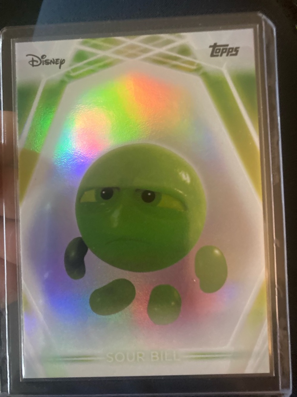 Topps Disney Sour Bill Holographic Card - Bright Green